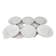 Set of 6 deep plates in fine porcelain from Bohemia with a gold rim.