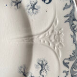 6 Longwy Ironstone Flat Plates, Lorraine Pattern