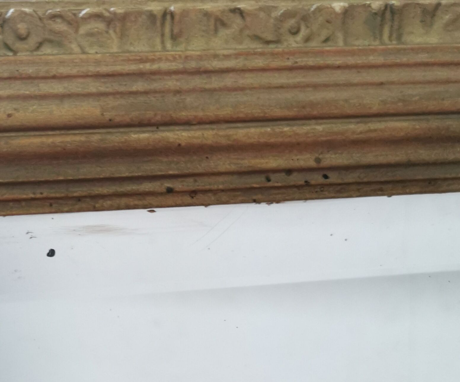 Large Art Deco mirror gilded wood  77x40cm