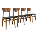 Suite de 4 chaises Mid Century