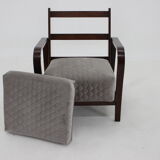 1940s Art Deco Armchair, Czechoslovakia