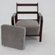1940s Art Deco Armchair, Czechoslovakia