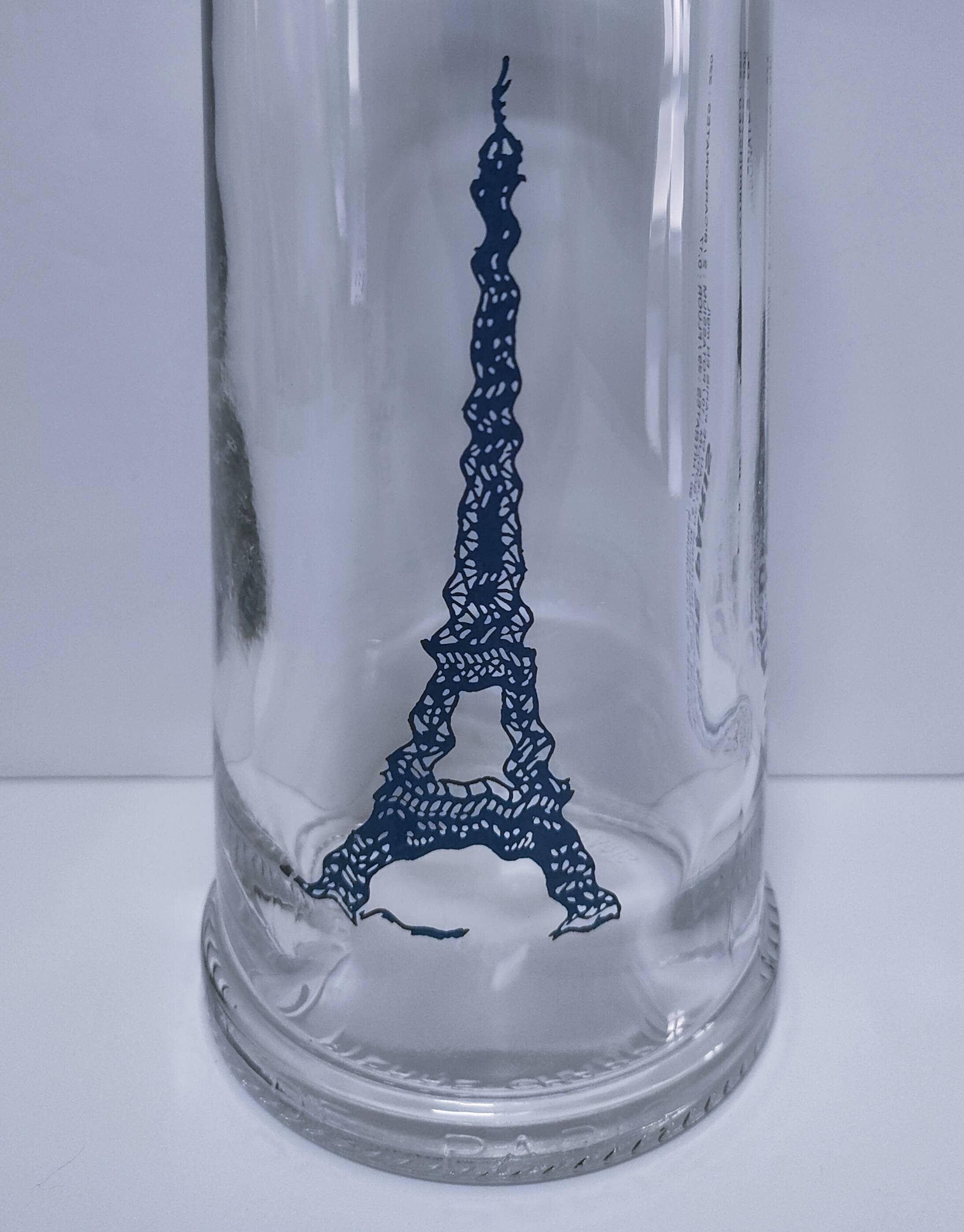 carafe by Pierre Charpin, Eiffel Tower design, stamped