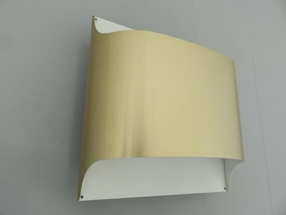 Pair of wall lights "Staff" in golden brass, 70's