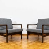 Pair of mid century armchairs "b7522 " by zenon bączyk, poland, 1960's
