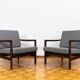 Pair of mid century armchairs "b7522 " by zenon bączyk, poland, 1960's