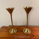 Pair of golden candlesticks