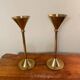 Pair of gold candlesticks