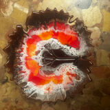 Leaf-shaped ceramic catchall from the 1960s.