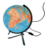 Vintage 1960s PVC JRO globe - changeable world map - 34 cm