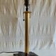 Table lamp base in leather and brass - 50s design