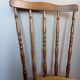 Vintage chair in turned wood and gold velvet, 1960