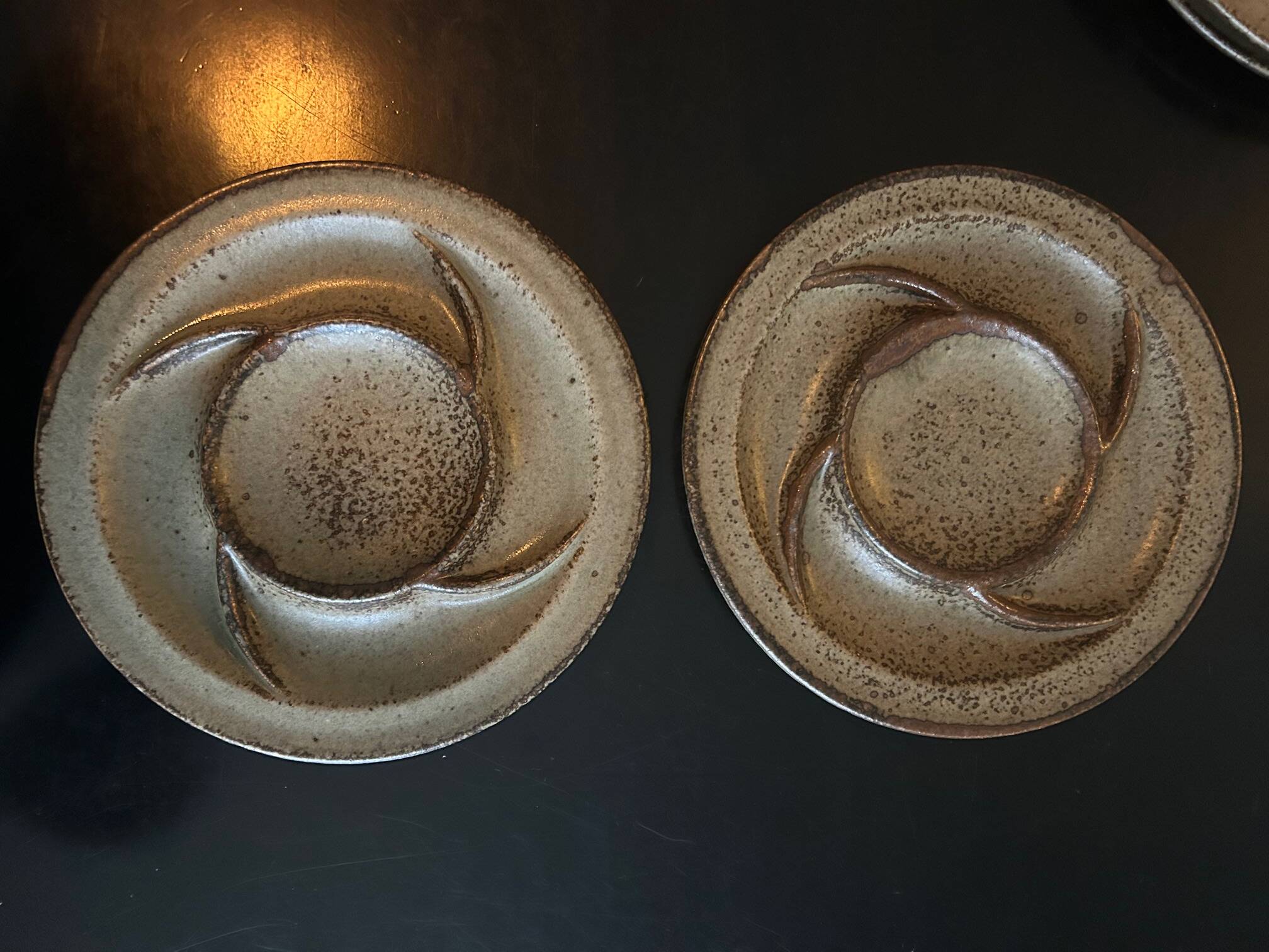 Jean Tessier stoneware tableware, Le Cep workshop