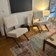 Paire de fauteuils en noyer Adrian Pearshall