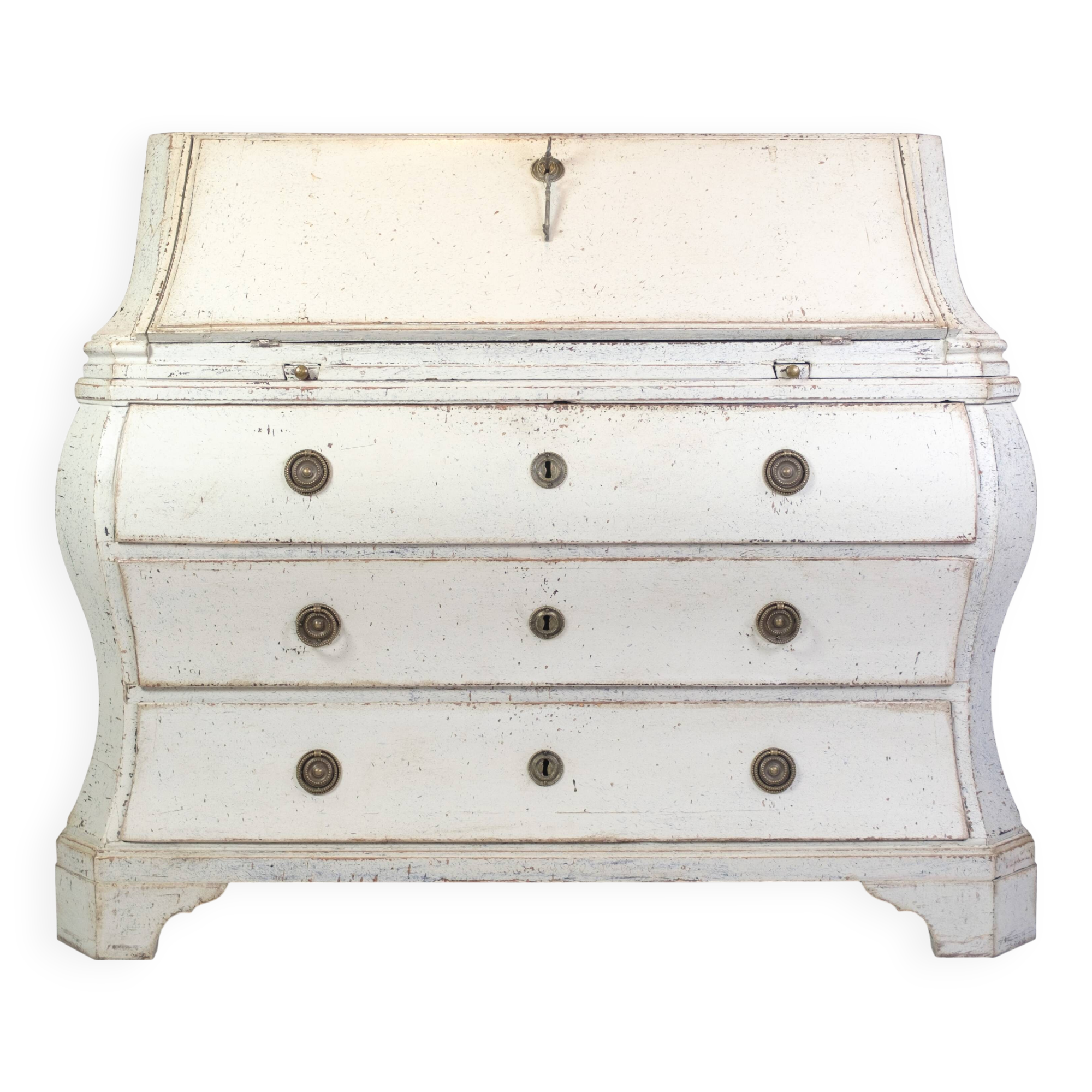 Gustavian Grey Painted Chatol From 1790s