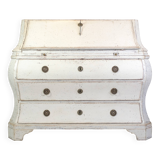 Commode peint en gris gustavien des années 1790