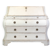 Commode peint en gris gustavien des années 1790