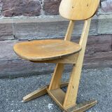 Paire de chaises d’école adulte Casala vintage design 1960 mid-century