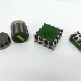 Casper Studioguss 1970s Aluminum Brutalist Smoking Set