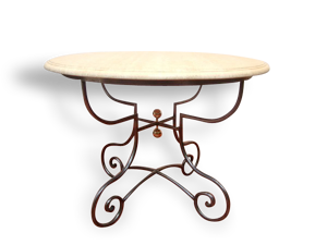Table en fer forgé