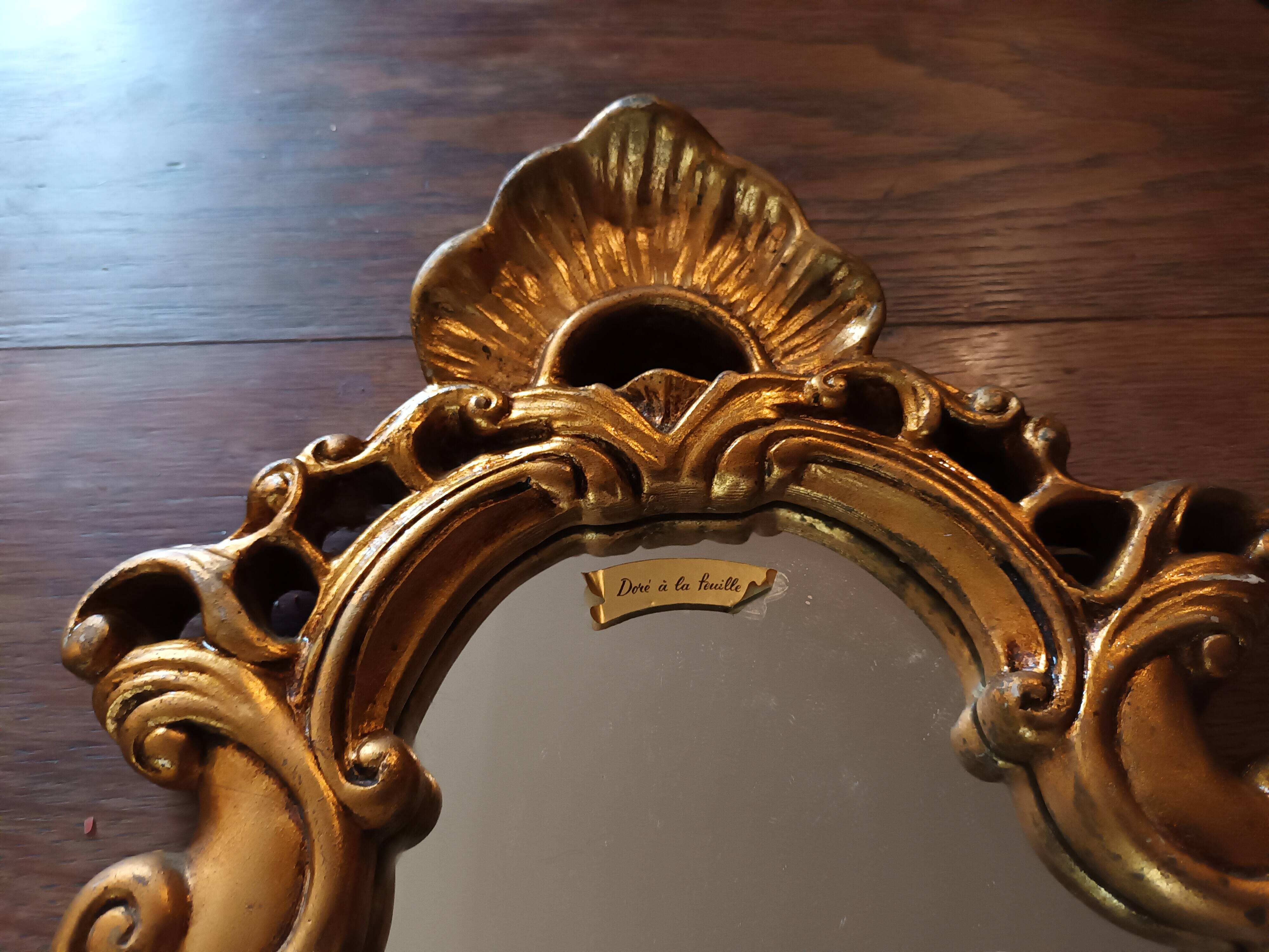 Baroque gilded mirror