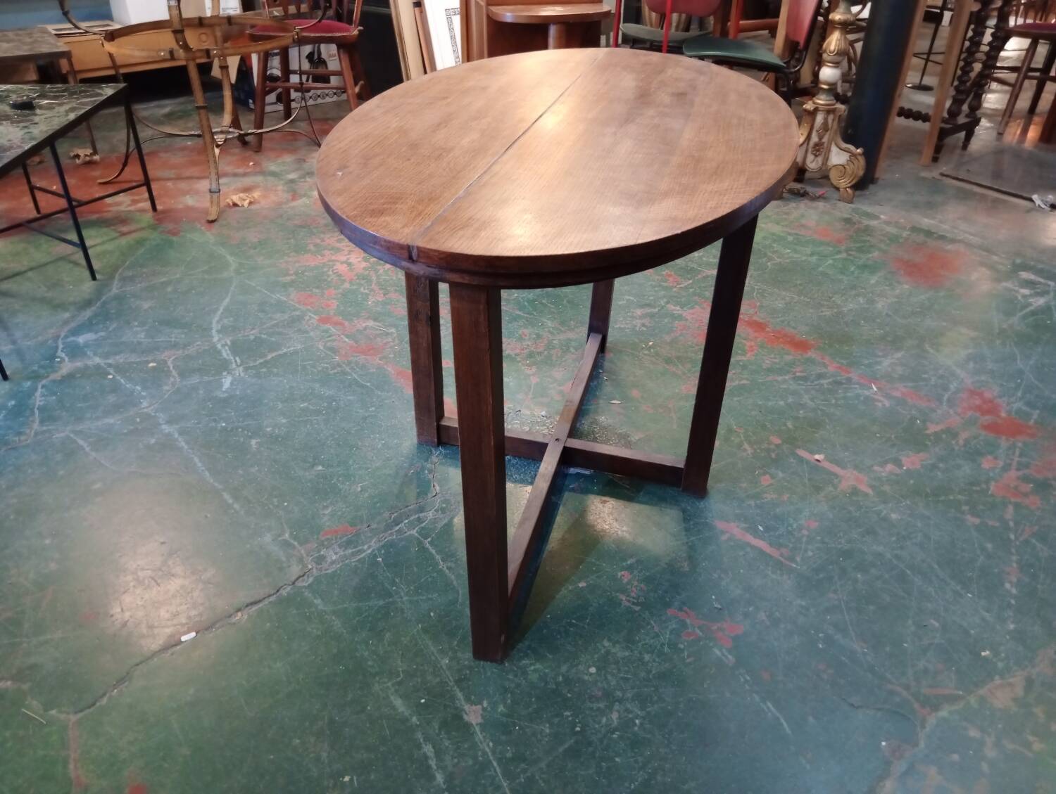 Art Deco oval coffee table