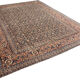 Large Vintage Indian Kashmiri Carpet Blue Wool Living Room Rug- 280x385cm