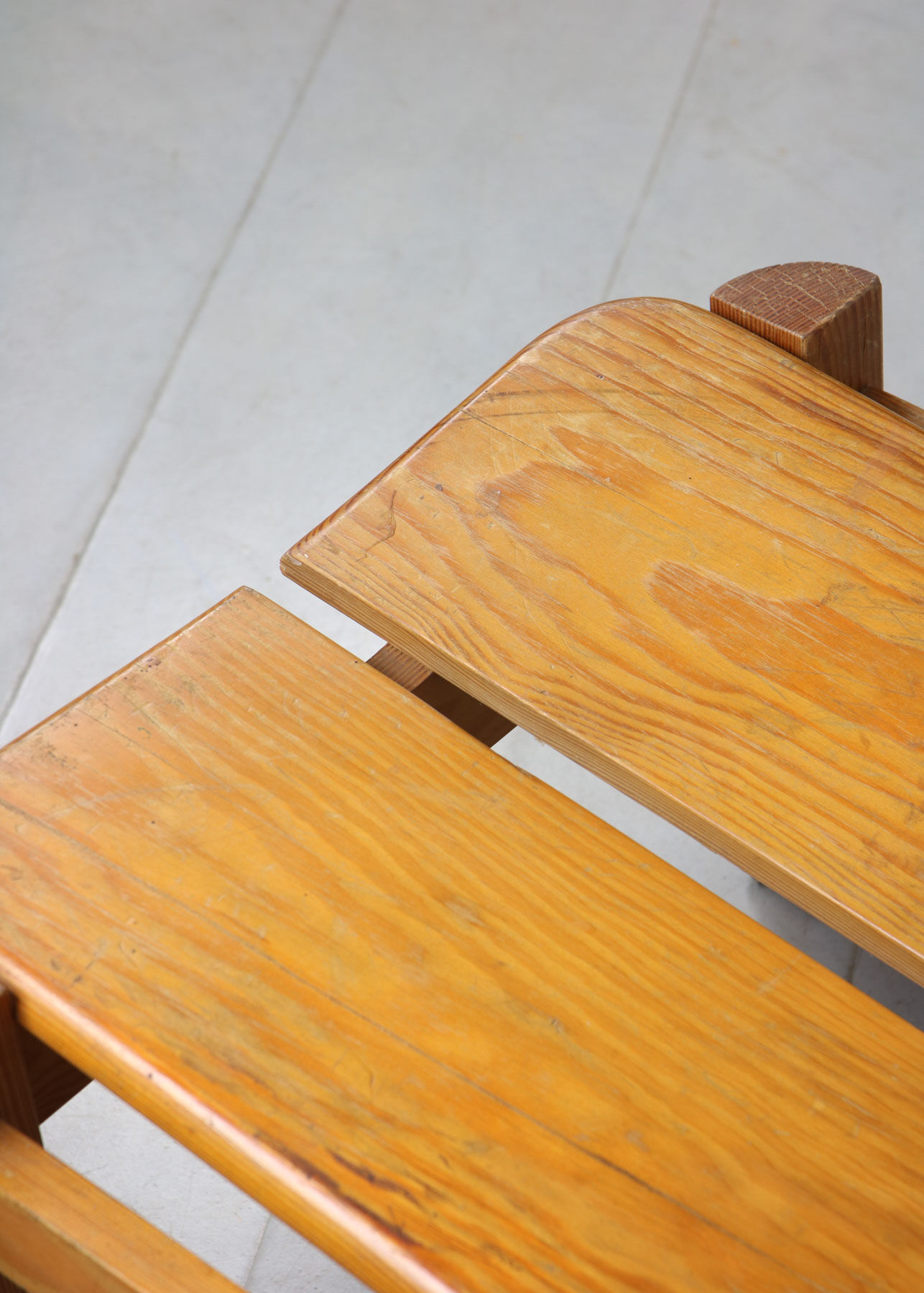 Vintage scandinavian pine lounge chair