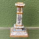 Montagnon candlestick, in Nevers earthenware.