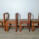 4 vintage wooden chairs