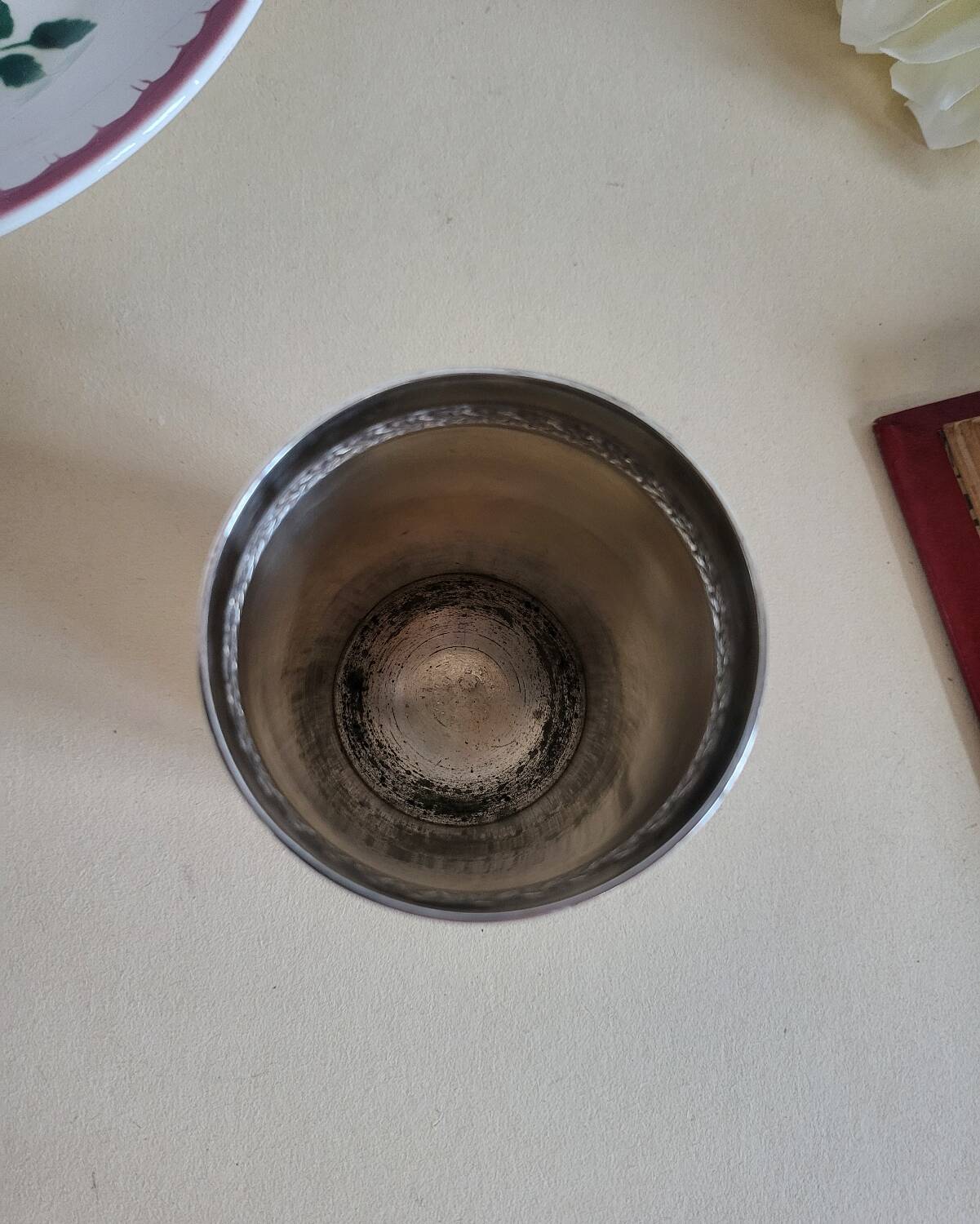 Silver-plated metal timbale by RAVINET d'ENFERT