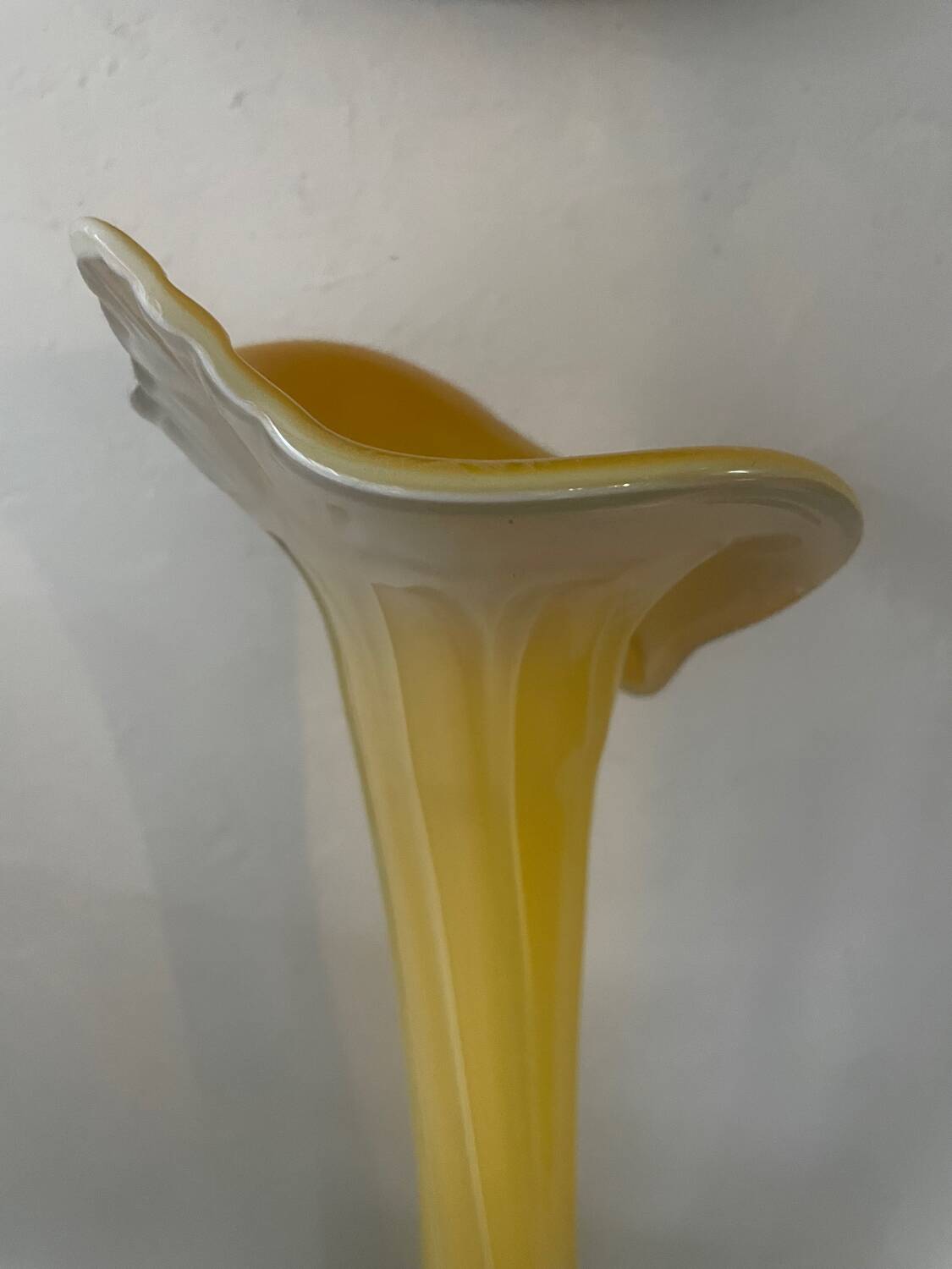 Murano 80's calla arum vase