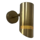 Vintage adjustable wall light, solid perforated brass, France 1960
