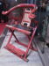 Fauteuil Japonnais laquage rouge du XIXème