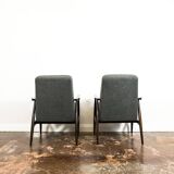 Vintage Armchairs Designed By H. Lis, Poland, 1960's, Set Of 2
