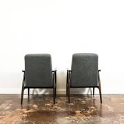 Vintage Armchairs Designed By H. Lis, Poland, 1960's, Set Of 2