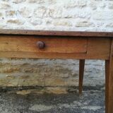 Oak farmhouse table two drawers