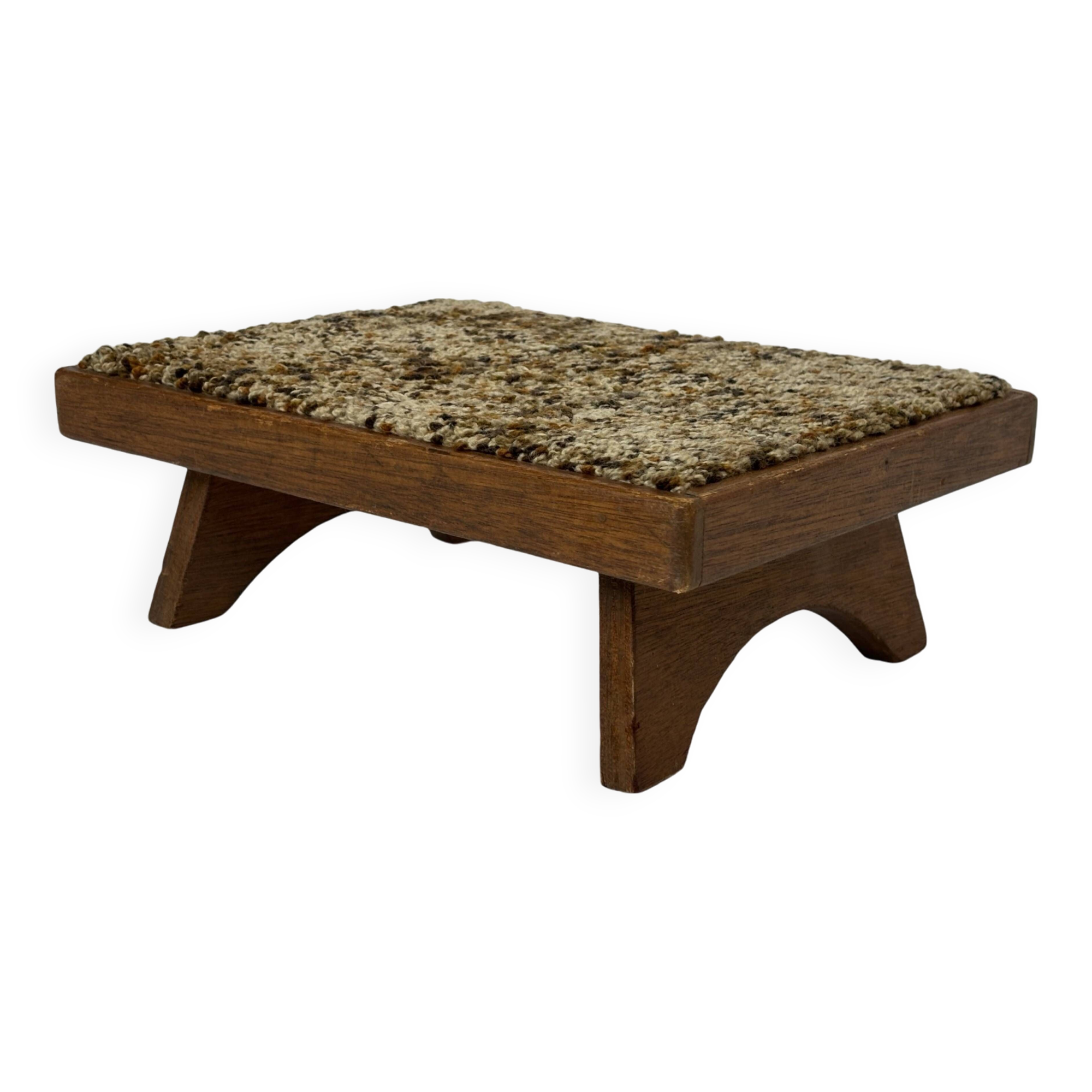 Vintage footstool 60's minimal stool low model