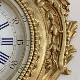 Horloge murale cartel française avec décorations florales