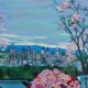 Michel Henry: Still life overlooking the city, original signed silkscreen print