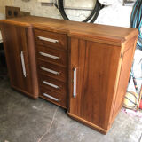 1930s Art Deco buffet in solid walnut