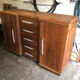 1930s Art Deco buffet in solid walnut