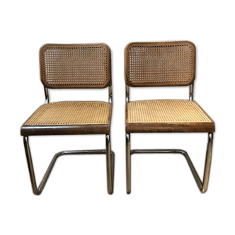 Pair of can chairs