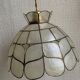Suspension mother-of-pearl and brass diam 25 cm