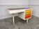 Sixties desk in wood and glass