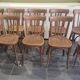 Set of 10 vintage Fischel bistro chairs, 1970s
