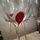 Luminarc Pop Art Red Drip Wine Glasses