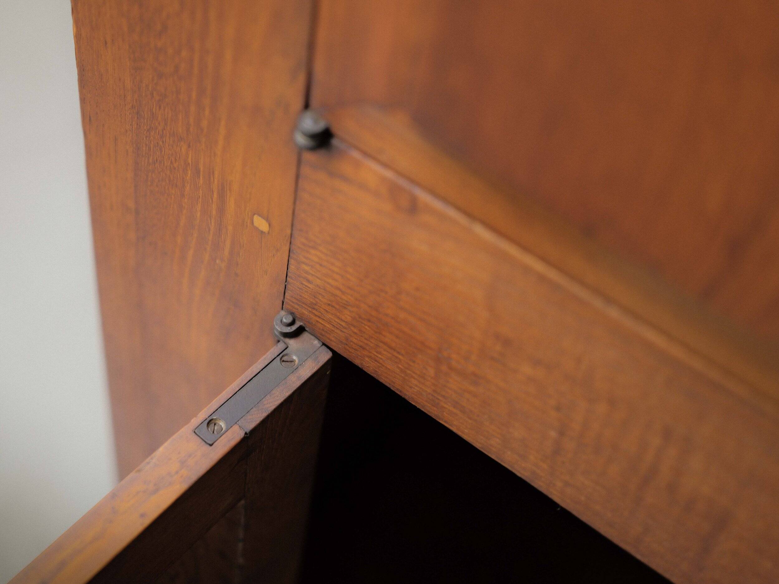 Four-door solid oak sideboard – France, 1960s
