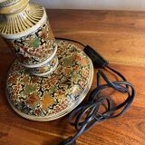 Large painted wooden lamp