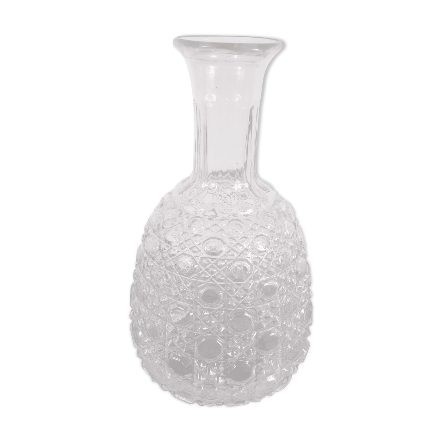 Molded glass vase